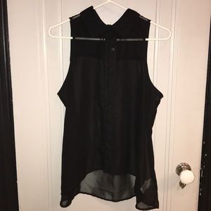GLO jeans Tops - 🔥Gently Used: Glo XL sheer black tank top 🔥 GLO jeans Tops - 🔥Gently Used: Glo XL sheer black tank top 🔥